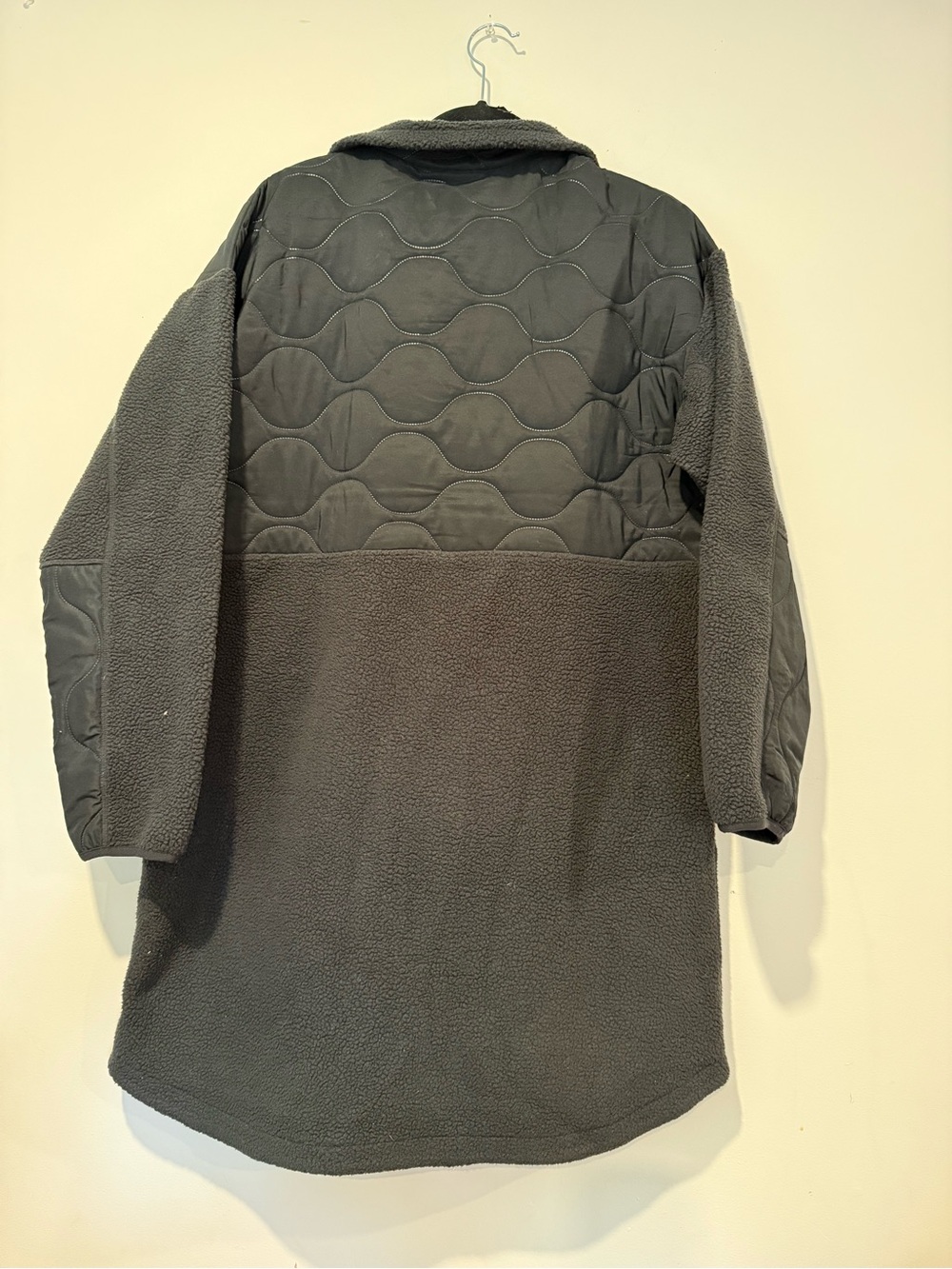 Columbia Womens Cloud Point Long Fleece Jacket Coat Winter Black Size Large - Picture 2 of 7